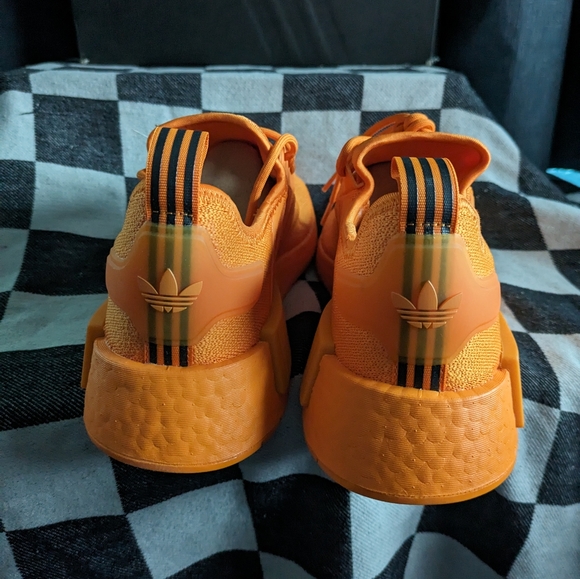 Adidas Originals NMD R1 Low Womens Running Boost Bright Orange Gv9439 1223 - Picture 2 of 12